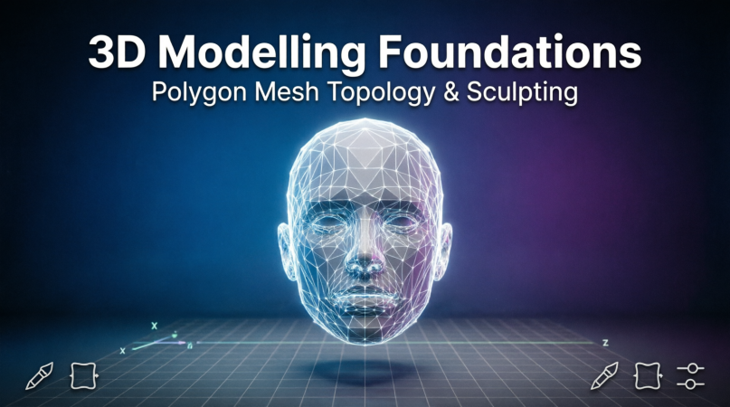 3D Modelling Foundations: Polygon Mesh Topology and Sculpting
