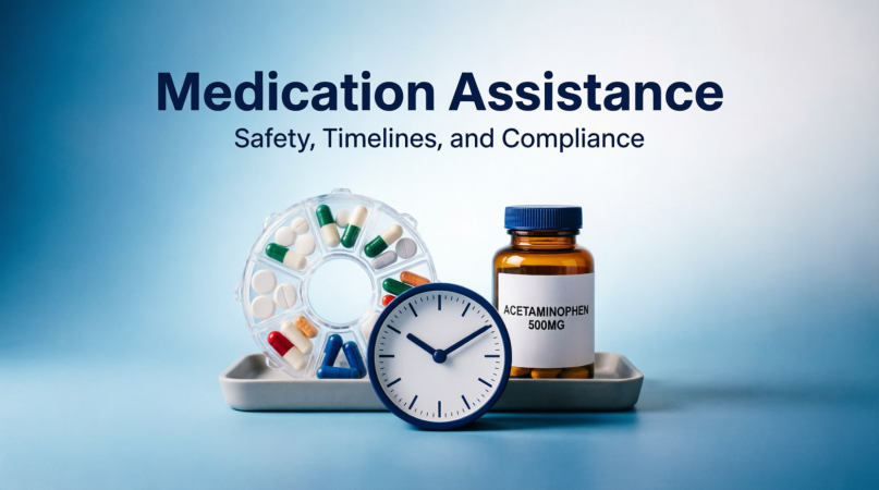 Medication Assistance: Safety, Timelines, and Compliance
